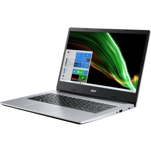Acer Aspire 1 A114-33 A114-33-C51Z 14" Notebook - Full HD - 1920 x 1080 - Intel Celeron N4500 Dual-core (2 Core) 1.10 GHz - 4 GB RAM - 128 GB Flash Memory - Pure Silver - Windows 10 Home in S mode - Intel UHD Graphics - In-plane Switching (IPS) Technolog