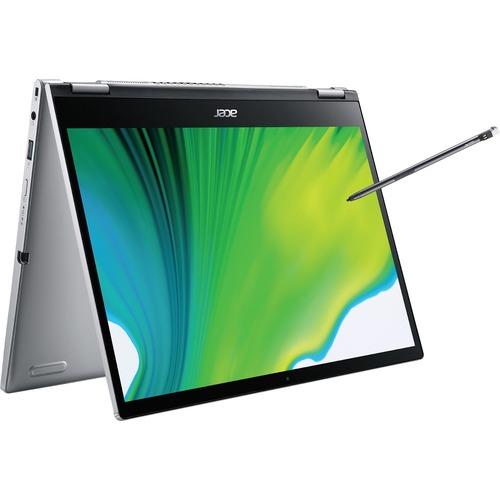 Acer Spin 3 SP313-51N SP313-51N-75NC 13.3" Touchscreen 2 in 1 Notebook - WQXGA - 2560 x 1600 - Intel Core i7 (11th Gen) i7-1165G7 Quad-core (4 Core) 2.80 GHz - 16 GB RAM - 512 GB SSD - Pure Silver - Windows 10 Home - Intel Iris Xe Graphics - In-plane Swi