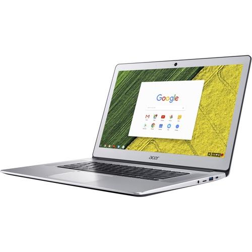 Acer CB515-1H CB515-1H-C3MD 15.6" Chromebook - Full HD - 1920 x 1080 - Intel Celeron N3350 Dual-core (2 Core) 1.10 GHz - 4 GB RAM - 32 GB Flash Memory - Pure Silver - Chrome OS - Intel HD Graphics 500 - In-plane Switching (IPS) Technology, ComfyView (Mat
