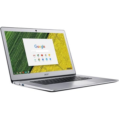 Acer CB515-1HT CB515-1HT-P39B 15.6" Touchscreen Chromebook - Full HD - 1920 x 1080 - Intel Pentium N4200 Quad-core (4 Core) 1.10 GHz - 4 GB RAM - 32 GB Flash Memory - Pure Silver - Chrome OS - Intel HD Graphics 505 - In-plane Switching (IPS) Technology,