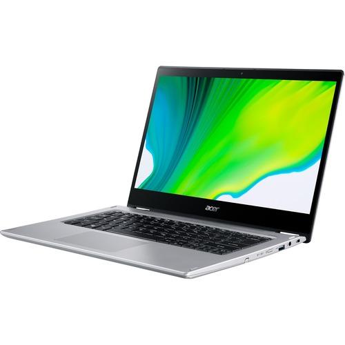 Acer Spin 3 SP314-54N SP314-54N-50JD 14" Touchscreen 2 in 1 Notebook - Full HD - 1920 x 1080 - Intel Core i5 (10th Gen) i5-1035G4 Quad-core (4 Core) 1.10 GHz - 8 GB RAM - 256 GB SSD - Pure Silver - Windows 10 Home - Intel Iris Plus Graphics - In-plane Sw