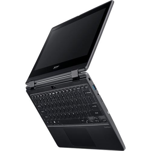 Acer TravelMate Spin B3 B311R-31 TMB311R-31-C6M4 11.6" Touchscreen 2 in 1 Notebook - HD - 1366 x 768 - Intel Celeron N4120 Quad-core (4 Core) 1.10 GHz - 4 GB RAM - 128 GB Flash Memory - Shale Black - Windows 10 Pro Education - Intel UHD Graphics 600 - In