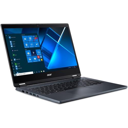 Acer P414RN-51 TMP414RN-51-76AV 14" Touchscreen 2 in 1 Notebook - Full HD - 1920 x 1080 - Intel Core i7 i7-1165G7 Quad-core (4 Core) 2.80 GHz - 16 GB RAM - 512 GB SSD - Slate Blue - Windows 10 Pro - Intel Iris Xe Graphics - In-plane Switching (IPS) Techn