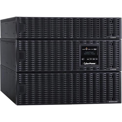 Cyber Power CyberPower OL6KRTMBTF Smart App Online UPS Systems - 200 - 240 VAC, Hardwire, 8U, Rack / Tower, Sine Wave, 13 Outlets, LCD, PowerPanelÂ® Business, $300000 CEG, 3YR Warranty
