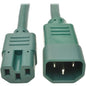 Tripp Lite P018-003-AGN Standard Power Cord - For PDU, UPS - 250 V AC / 15 A - Green - 3 ft Cord Length