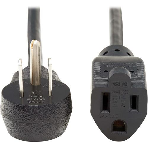 Tripp Lite P022-015-15D Power Extension Cord - For Computer, Workstation, Monitor, Server, Rack Server, Printer, PDU, UPS - 120 V AC / 10 A - Black - 15 ft Cord Length - North America
