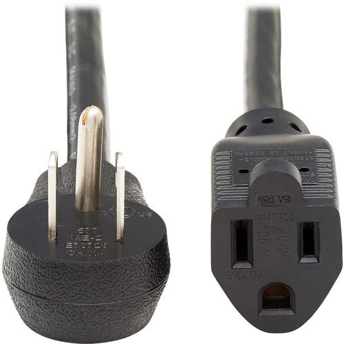 Tripp Lite P024-003-15D Power Extension Cord - For Server, Computer, PDU, UPS, Workstation, Surge Protector, Monitor, Network Device - 120 V AC / 15 A - Black - 3 ft Cord Length - North America