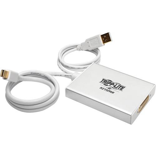 Tripp Lite P137-06N-DVI-DL Mini DisplayPort to DVI Dual-Link Active Converter (M/F), 6 in - 6" DVI-D/Mini DisplayPort/USB Video Cable for Projector, TV, Monitor, Video Device, Notebook - First End: 1 x Mini DisplayPort Male Digital Audio/Video, First End