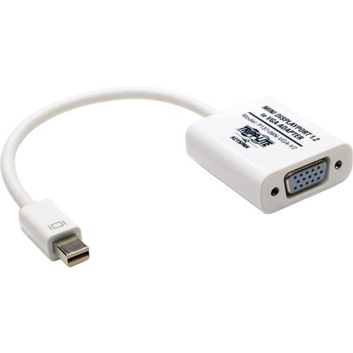 Tripp Lite 6in Mini DisplayPort to VGA Adapter Active Converter mDP to VGA M/F DPort 1.2 6" - 6" DisplayPort/VGA A/V Cable for Monitor, Computer - First End: 1 x Mini DisplayPort Male Digital Audio/Video - Second End: 1 x HD-15 Female VGA - 17.3 Gbit/s -