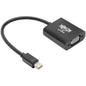 Tripp Lite Keyspan P137-06N-VGAB Mini DisplayPort/VGA Video Cable - 6" Mini DisplayPort/VGA Video Cable for Chromebook, Projector, Video Device, Monitor, Notebook, Tablet, MacBook, TV, Graphics Card - First End: 1 x HD-15 Female VGA - Second End: 1 x Min