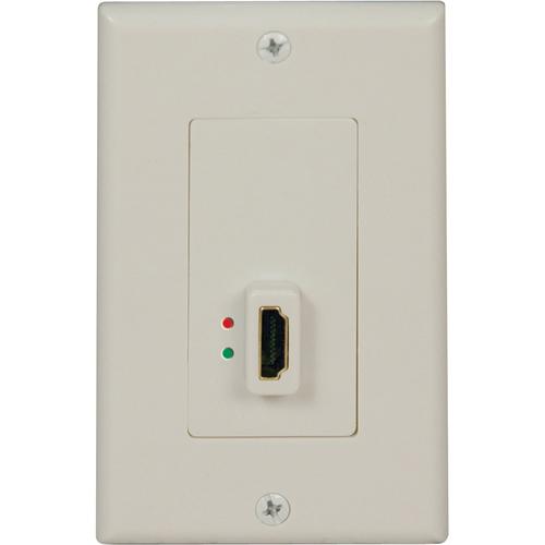 Tripp Lite HDMI Display-Side Wallplate with Active Signal Booster F/F - 2 x Socket(s) - HDMI Video - White