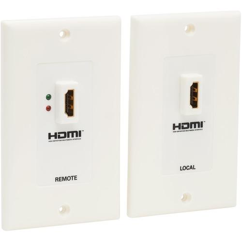 Tripp Lite HDMI Wallplate Extender Kit Over Cat5 / Cat6 F/F - Wall Mount