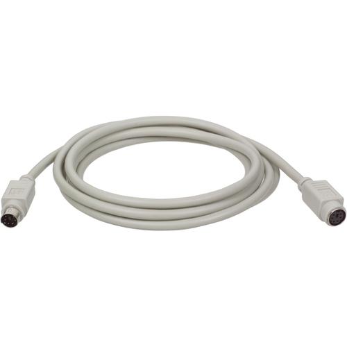 Tripp Lite 10ft Keyboard Mouse Extension Cable PS/2 Mini-DIN6 M/F 10' - mini-DIN (PS/2) Male - mini-DIN (PS/2) Female - 3.05m