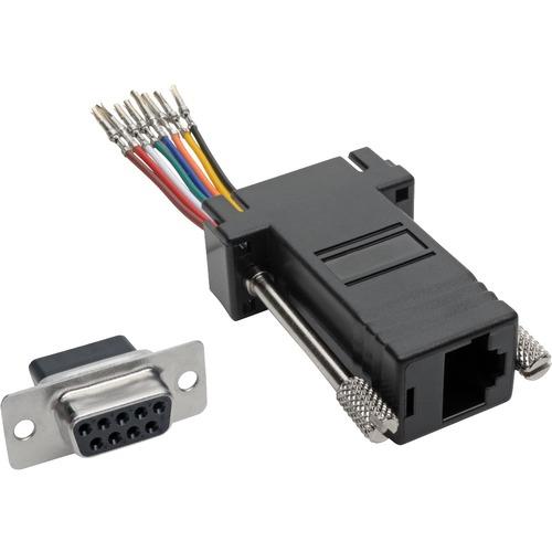 Tripp Lite P440-89FF DB9 to RJ45 Modular Serial Adapter (F/F) - 1 x DB-9 Female Serial - 1 x RJ-45 Female Network - Black