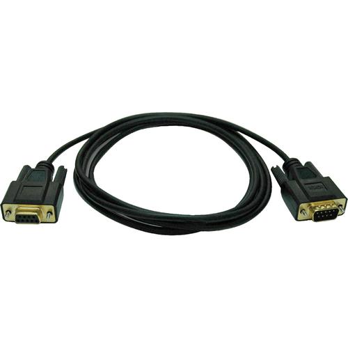 Tripp Lite 6ft Null Modem Serial DB9 RS232 Cable Adapter Gold M/F 6' - DB-9 Male - DB-9 Female - 1.83m