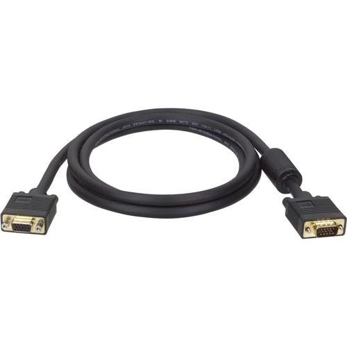 Tripp Lite 10ft VGA Coax Monitor Extension Cable with RGB High Resolution HD15 M/F 10' - HD-15 Male - HD-15 Female - 3.05m