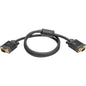 Tripp Lite 3ft VGA Coax Monitor Cable with RGB High Resolution HD15 M/M 3' - 3 ft Video Cable for Monitor - First End: 1 x 15-pin HD-15 Male VGA - Second End: 1 x 15-pin HD-15 Male VGA - Shielding - Black - 1