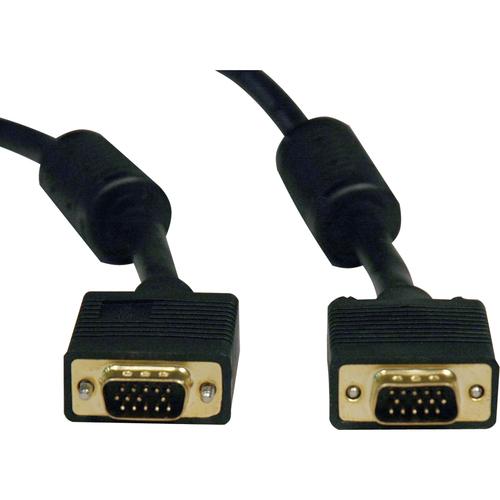 Tripp Lite 100ft SVGA / VGA Coax Monitor Cable with RGB High Resolution HD15 M/M 100' - HD-15 Male - HD-15 Male - 30.48m - Black