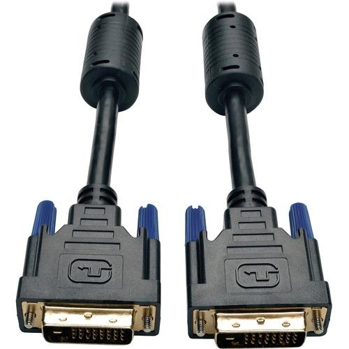 Tripp Lite 1ft DVI Dual Link Digital TMDS Monitor Cable DVI-D M/M 1' - 1 ft DVI Video Cable for Video Device, TV, Projector, Monitor - First End: 1 x DVI-D (Dual-Link) Male Digital Video - Second End: 1 x DVI-D (Dual-Link) Male Digital Video - Shielding