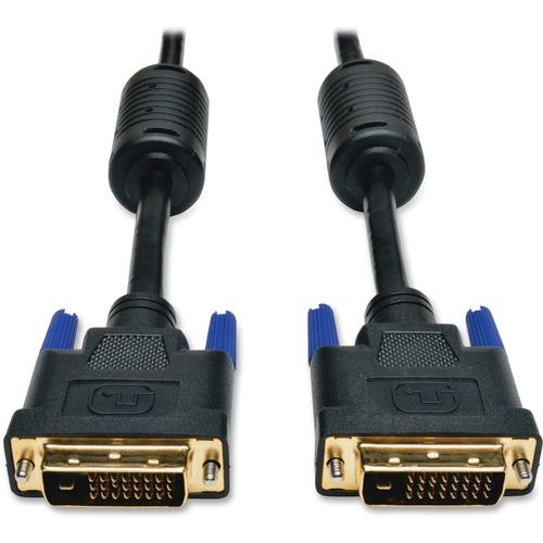 Tripp Lite 6ft DVI Dual Link Digital TMDS Monitor Cable Shielded DVI-D M/M 6' - 6 ft Video Cable - First End: 1 x DVI-D Male - Second End: 1 x DVI-D Male Video - Black - 1 Each