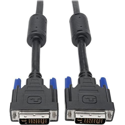 Tripp Lite DVI-I Dual-Link Digital/Analog Monitor Cable (M/M), 2560 x 1600 (1080p), 10 ft. - 10 ft DVI Video Cable for Video Device, Monitor, TV, Projector, Notebook - First End: 1 x DVI-I (Dual-Link) Male Video - Second End: 1 x DVI-I (Dual-Link) Male V
