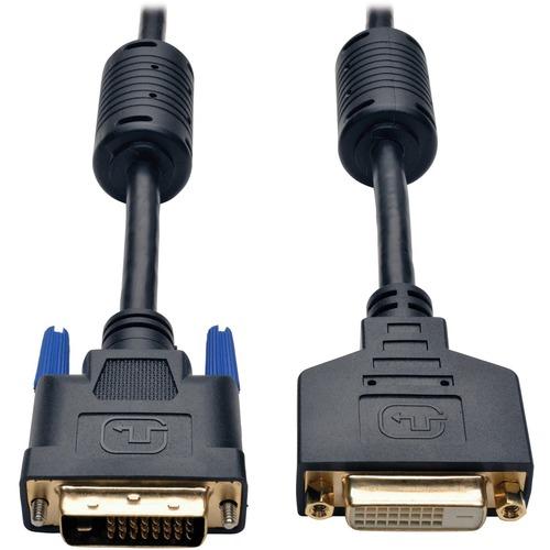 Tripp Lite 10ft DVI Dual Link Extension Digital TMDS Monitor Cable DVI-D M/F 10' - 10 ft DVI Video Cable for Video Device, Projector, TV - First End: 1 x DVI-D (Dual-Link) Male Digital Video - Second End: 1 x DVI-D (Dual-Link) Female Digital Video - Exte