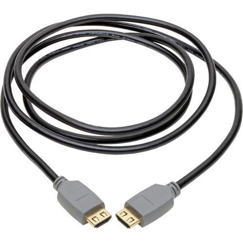 Tripp Lite P568-006-2A High-Speed HDMI 2.0a Cable with Gripping Connectors, M/M, 6 ft. - 6 ft HDMI A/V Cable for Monitor, Home Theater System, Audio/Video Device, HDTV, Tablet, Projector, Notebook, Blu-ray Player, Gaming Console, Satellite Equipment, TV