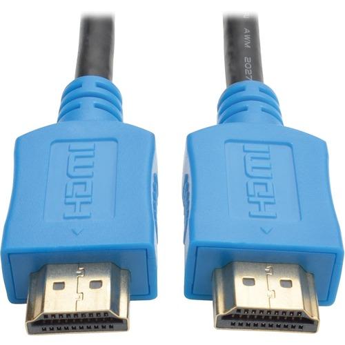 Tripp Lite P568-010-BL HDMI Audio/Video Cable - 10 ft HDMI A/V Cable for Monitor, Projector, TV, iPad, A/V Receiver, Audio/Video Device, Blu-ray Player - First End: 1 x HDMI Male Digital Audio/Video - Second End: 1 x HDMI Male Digital Audio/Video - 18 Gb