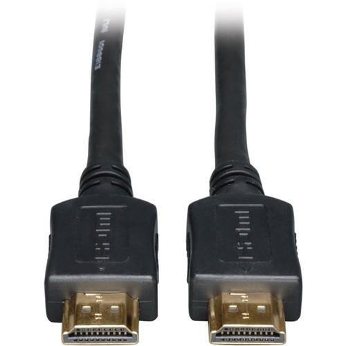 Tripp Lite P568-040-HD High-Speed HDMI Cable, M/M, Black, 40 ft. - 40 ft HDMI A/V Cable for Audio/Video Device, HDTV, Monitor, Home Theater System, Chromebook, MacBook, Tablet, PC, Blu-ray Player, Gaming Console, TV Box, ... - First End: 1 x HDMI Male Di