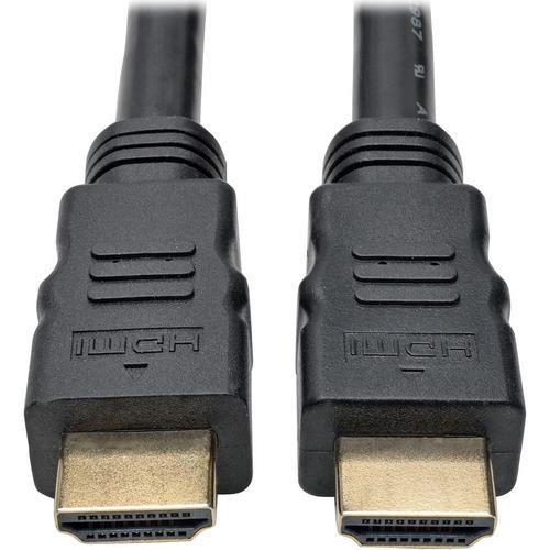 Tripp Lite P568-050-ACT HDMI Audio/Video Cable - 50 ft HDMI A/V Cable for Audio/Video Device, Blu-ray Player, Monitor, Projector, TV, Gaming Console, iPad - First End: 1 x HDMI Male Digital Audio/Video - Second End: 1 x HDMI Male Digital Audio/Video - Su