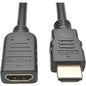 Tripp Lite 6ft High Speed HDMI Extension Cable with Ethernet Digital Video / Audio 4K x 2K M/F 6' - 6 ft HDMI A/V Cable for Audio/Video Device, Projector, Monitor, iPad, HDTV, Blu-ray Player, A/V Receiver, Chromebook - First End: 1 x HDMI Male Digital Au