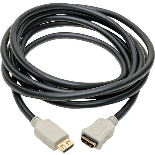 Tripp Lite P569-010-2B-MF HDMI Audio/Video Cable - 10 ft HDMI A/V Cable for Monitor, iPad, Audio/Video Device, A/V Receiver, Tablet, HDTV, Blu-ray Player, Gaming Console, Satellite Equipment, TV, Notebook, ... - First End: 1 x HDMI Female Digital Audio/V