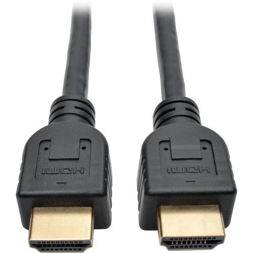 Tripp Lite HDMI Audio/Video Cable - 10 ft HDMI A/V Cable for Projector, Monitor, TV, Home Theater System, Audio/Video Device, iPad, A/V Receiver, Blu-ray Player, Desktop Computer, Gaming Controller - First End: 1 x HDMI Male Digital Audio/Video - Second