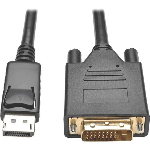 Tripp Lite P581-006-V2 DisplayPort 1.2 to DVI Active Adapter Cable, 6 ft - 6 ft DisplayPort/DVI Video Cable for Video Device, Monitor, Projector, TV, Graphics Card - First End: 1 x DisplayPort Male Digital Video - Second End: 1 x DVI-D (Dual-Link) Female