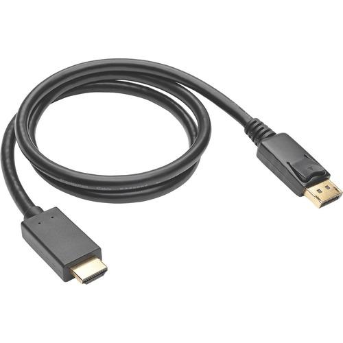 Tripp Lite P582-003-V2-ACT DisplayPort/HDMI Audio/Video Cable - 3 ft DisplayPort/HDMI A/V Cable for Audio/Video Device, Projector, Monitor, TV, Graphics Card - First End: 1 x DisplayPort Male Digital Audio/Video - Second End: 1 x HDMI Male Digital Audio/