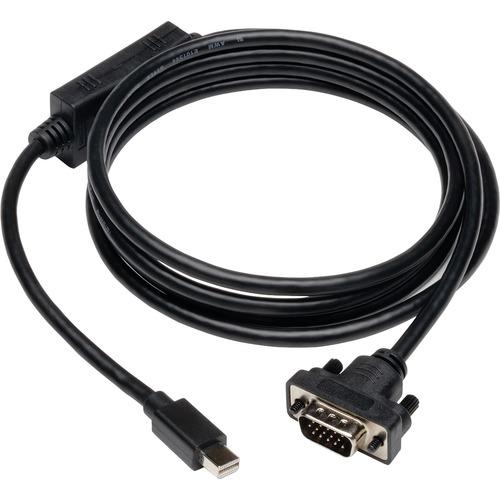 Tripp Lite P586-010-VGA-V2 Mini DisplayPort 1.2 to VGA Active Adapter Cable, 10 ft. - 10 ft DisplayPort/VGA Video Cable for Video Device, Projector, TV, Graphics Card, Monitor - First End: 1 x HD-15 Male VGA - Second End: 1 x Mini DisplayPort Male Digita