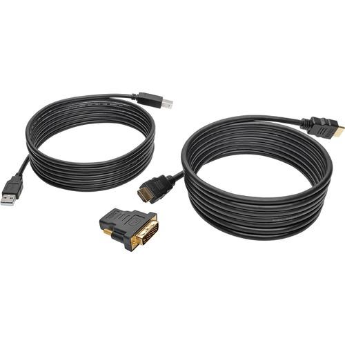 Tripp Lite HDMI/DVI/USB KVM Cable Kit, 10 ft. - Black