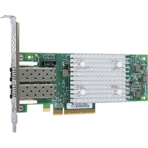 HPE StoreFabric SN1100Q 16Gb Dual Port Fibre Channel Host Bus Adapter - PCI Express 3.0 - 16 Gbit/s - 2 x Total Fibre Channel Port(s) - 2 x LC Port(s) - SFP+ - Plug-in Card