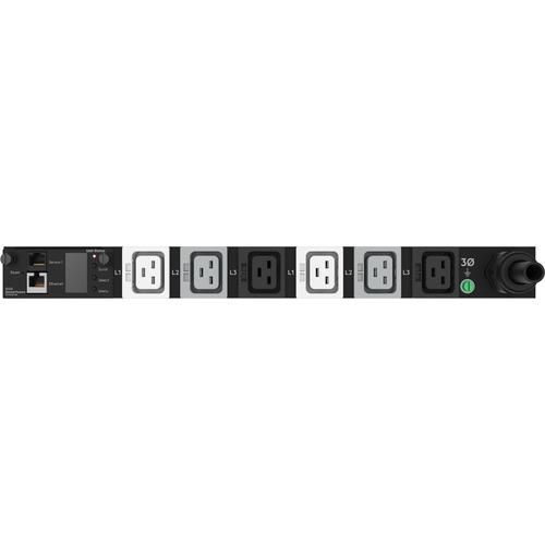 HPE G2 P9R78A 6-Outlet PDU - Metered - NEMA L15-30P - 6 x IEC 60320 C19 - 230 V AC - 8.60 kW - 1U - Horizontal - Rack-mountable