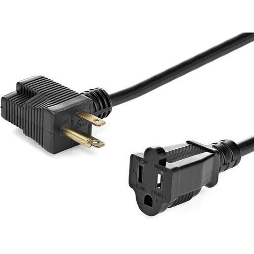 StarTech.com 12inch Outlet Saver Extension Cord - NEMA 5-15P to 2x NEMA 5-15R - 16AWG - This 12" Outlet Saver Extension Cord allows you to connect up to two power adapters to single outlet and provide cleaner cable management - Reduce the strain on your