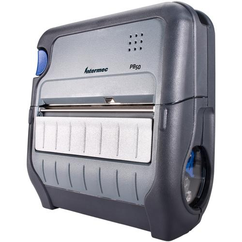 Intermec PB50 Direct Thermal Printer - Monochrome - Portable - Label Print - USB - Serial - Battery Included - 4.39" Print Width - 101.60 mm/s Mono - 203 dpi