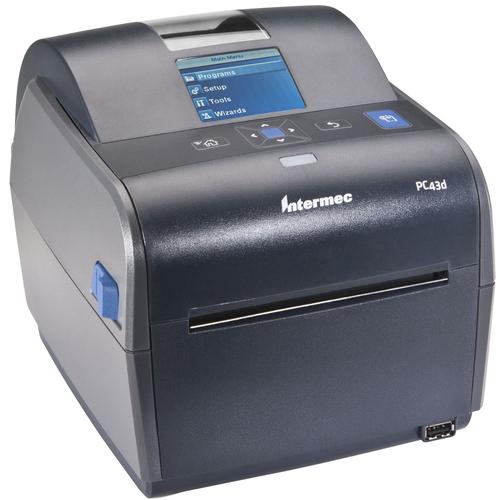 Intermec PC43d Desktop Direct Thermal Printer - Monochrome - Label Print - USB - 2.4" LCD Yes - Real Time Clock - 4.20" Print Width - 152.40 mm/s Mono - 300 dpi - 4.70" (119.38 mm) Label Width - 35" (889 mm) Label Length