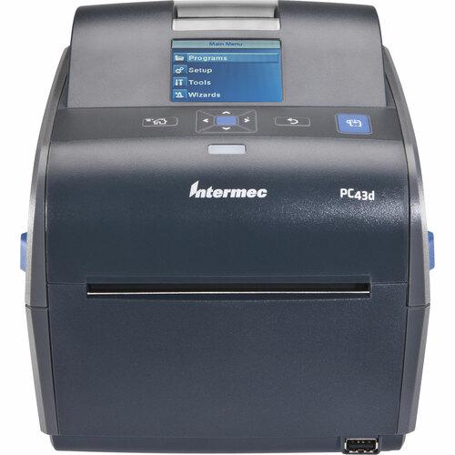 Intermec PC43d Desktop Direct Thermal Printer - Monochrome - Label Print - USB - 2.4" LCD Yes - Real Time Clock - 4.10" Print Width - 203.20 mm/s Mono - 203 dpi - 4.70" (119.38 mm) Label Width - 68" (1727.20 mm) Label Length