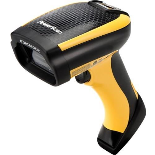 Datalogic PowerScan PD9130-K2 Handheld Barcode Scanner Kit - Cable Connectivity - 1D - LED - Imager - Keyboard Wedge - Yellow, Black