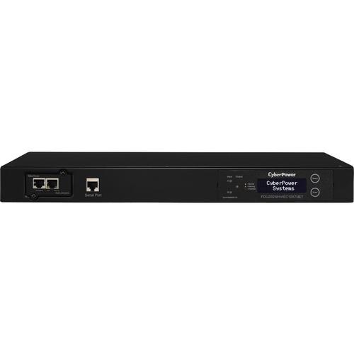 Cyber Power CyberPower PDU20SWHVIEC10ATNET Switched ATS PDU 200-240V 20A 1U 10-Outlets (2) IEC C20 - Switched - IEC 60320 C20 - 8 x IEC 60320 C13, 2 x IEC 60320 C19 - 230 V AC - 1U - Rack-mountable