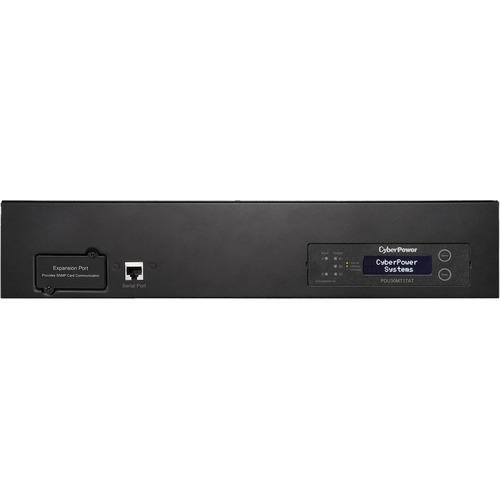 Cyber Power CyberPower PDU30MT17AT Metered ATS PDU 120V 30A 2U 17-Outlets (2) L5-30P - NEMA L5-30P - 16 x NEMA 5-20R, 1 x NEMA L5-30R - 120 V AC - Network (RJ-45) - 2U - Horizontal - Rack-mountable