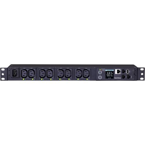 Cyber Power CyberPower PDU81004 8-Outlet PDU - IEC 60320 C14 - 8 x IEC 60320 C13 - 120 V AC, 230 V AC - Network (RJ-45) - 1U - Rack-mountable