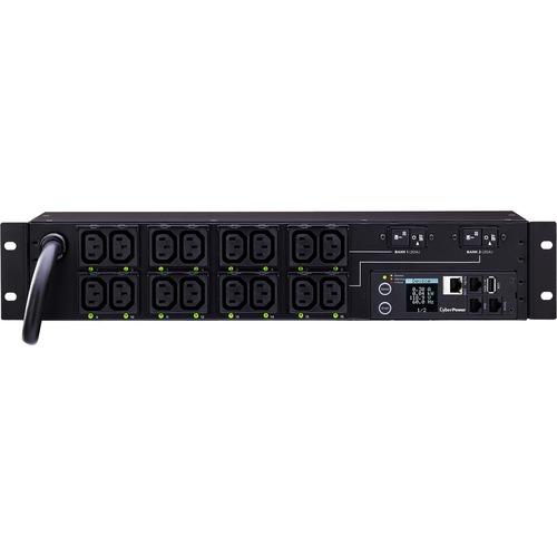 Cyber Power CyberPower PDU81007 16-Outlet PDU - NEMA L6-30P - 16 x IEC 60320 C13 - 230 V AC - Network (RJ-45) - 2U - Rack-mountable