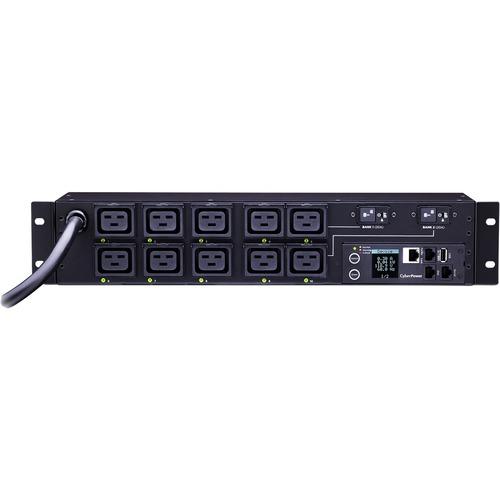 Cyber Power CyberPower PDU81009 10-Outlet PDU - NEMA L6-30P - 10 x IEC 60320 C19 - 230 V AC - Network (RJ-45) - 2U - Rack-mountable