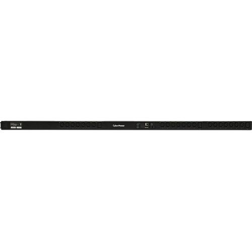 Cyber Power CyberPower PDU81104 24-Outlet PDU - Switched with Metered-by-Outlet - NEMA L6-20P - 21 x IEC 60320 C13, 3 x IEC 60320 C19 - 230 V AC - Network (RJ-45) - 0U - Rack-mountable